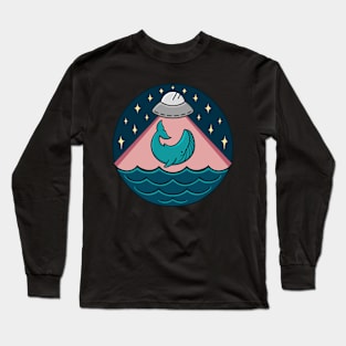 Whale Abduction Long Sleeve T-Shirt